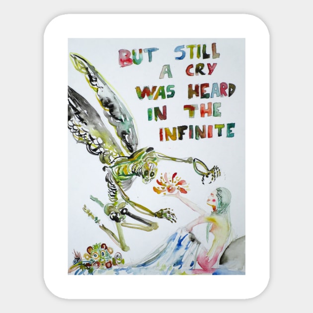 BUT STILL A CRY WAS HEARD IN THE INFINITE Sticker by lautir